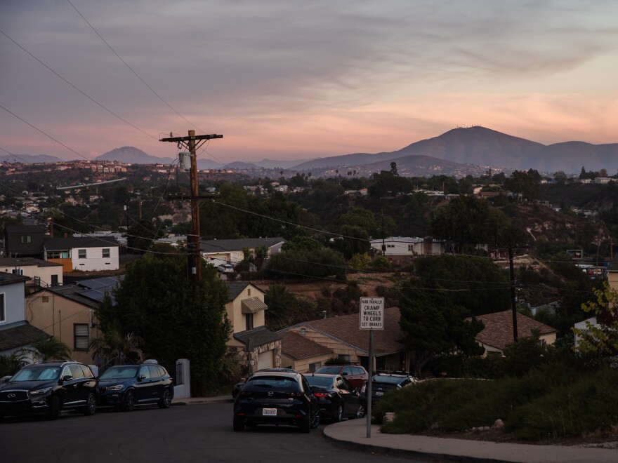 A view of San Diego's El Cerrito neighborhood.