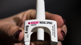 FILE - The overdose-reversal drug Narcan is displayed during training for employees of the Public Health Management Corporation (PHMC), Dec. 4, 2018, in Philadelphia, PA.