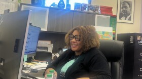 New Mexico Martin Luther King Jr. State Commission Executive Director Dannelle Kervin in her office in Albuquerque.
