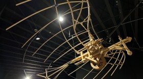 A model of a da Vinci flying machine at MiSci in Schenectady, New York