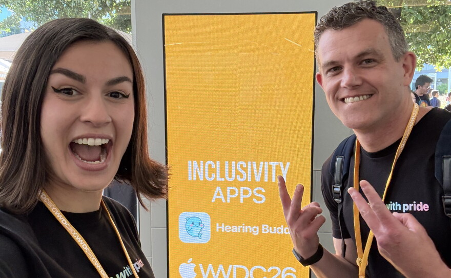 Lilly Seay and Scott Krager at the 2026 Worldwide Developer's Conference