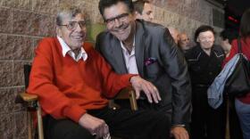 Jerry Lewis and John Katsilometes at the Las Vegas premiere of the movie, “Max Rose” on Saturday, September 24, 2016 at the Regal Village Square Stadium 18.