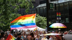 The 2017 Pride Parade in Fountain Square. 