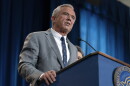 Health and Human Services Secretary Robert F. Kennedy Jr. speaks during a news conference at the Hubert Humphrey Building Auditorium in Washington, Tuesday, April 22, 2025.