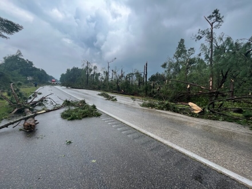 I-95 near Rocky Mount between Exits 138-141 was closed on Wednesday, July 19 due to the impact from extreme weather. 