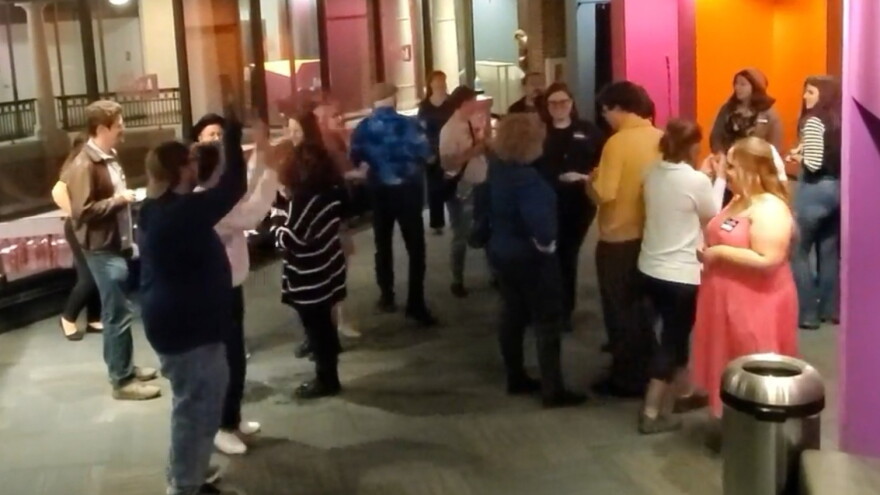 Audience members mix with performers in a recent dress rehearsal for Phoenix Tears Productions' immersive and interactive play "Bleeding Hearts Club."