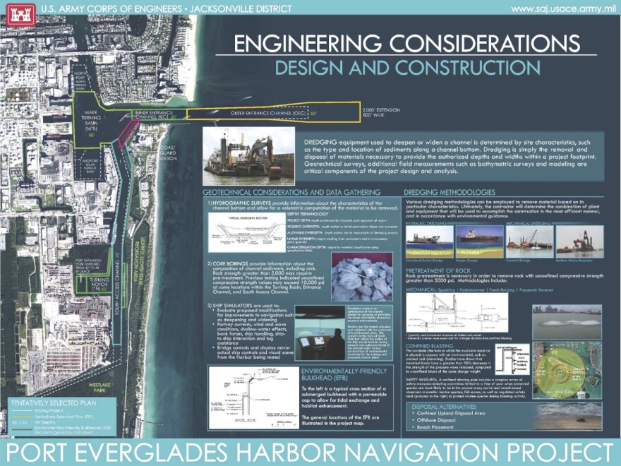 The U.S. Army Corps wants to deepen Port Everglades to make way for larger ships.