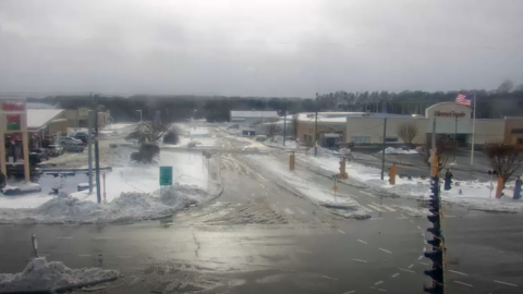 Street view in Lewes, where Code Purple is Located, from DelDOT camera