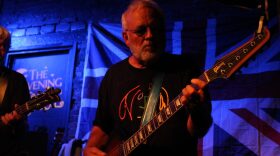 Jamie Hoover performing with The Spongetones at The Evening Muse in Charlotte.