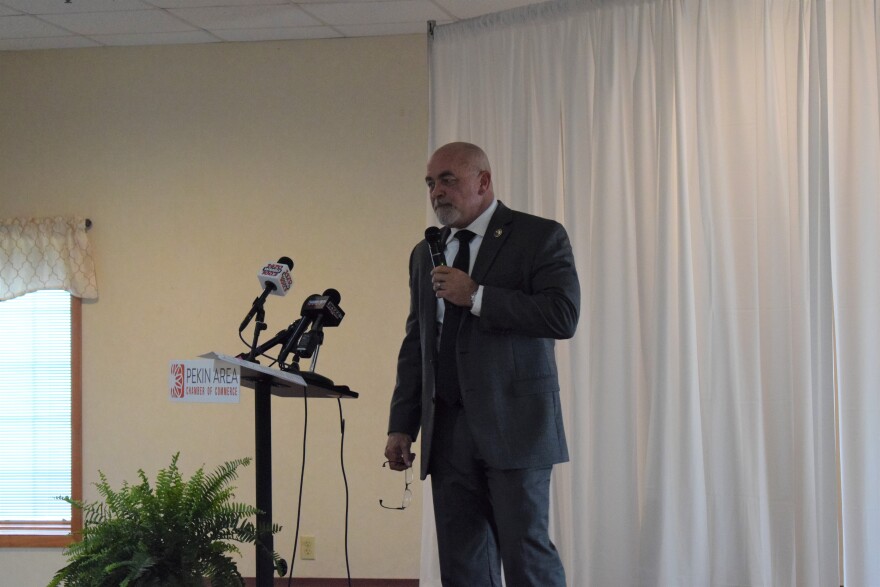 Mark Luft is Pekin's mayor. Luft addressed the need to move forward as a community following COVID-19's economic impact on the city during Wednesday's state of the town.