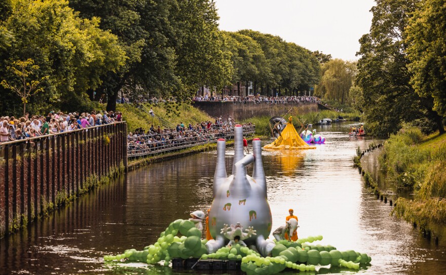 A scene from the 2024 Bosch Parade held in the Netherlands. Norfolk artist Lindsay Horne found images from the parade online and was inspired to start one in Hampton Roads. The Hague Parade is Sunday. 