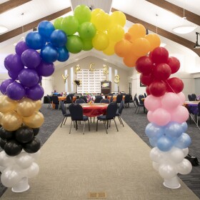 Students, vendors and volunteers participate in the 2023 Youth Pride Conference sponsored by GLSEN Collier County on Saturday, March 25, 2023, in Naples.