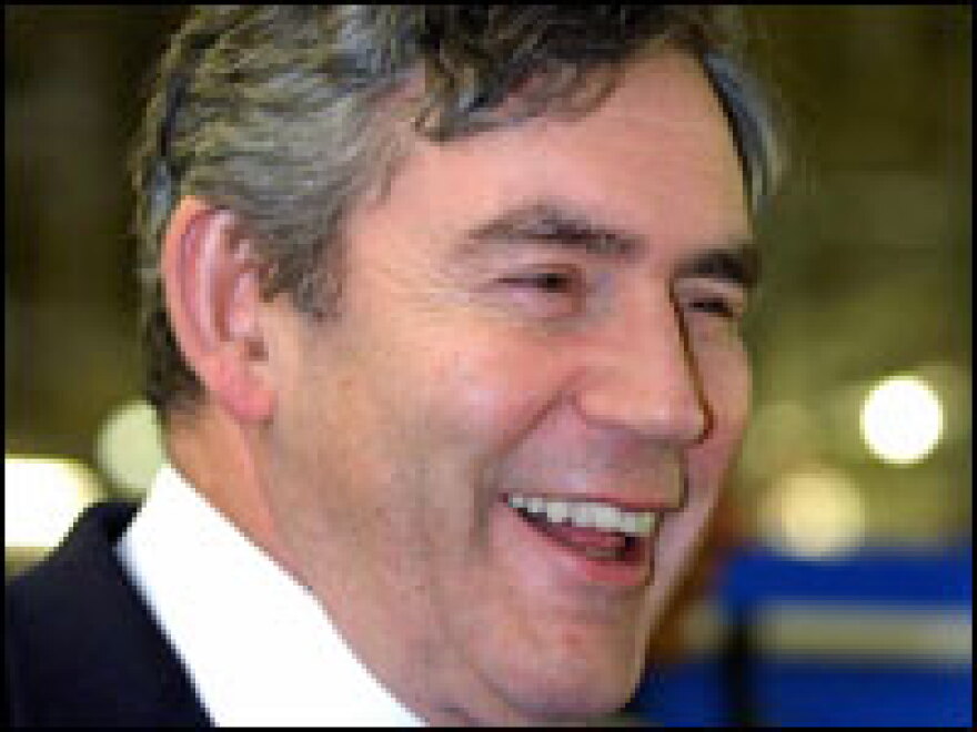 Britain's Chancellor of the Exchequer Gordon Brown in February.