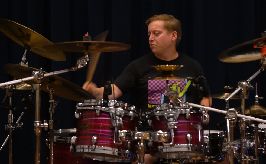 Lost Pyramids performing live in WNIJ's Studio A