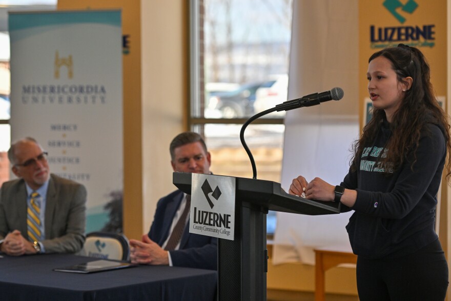 Madison Hayes will graduate from LCCC and attend Misericordia University to study psychology.