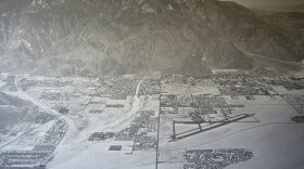 Aerial shot of Palm Springs in 1973