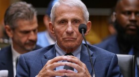Dr. Anthony Fauci appears before the Senate Homeland Security and Governmental Affairs Committee at the Capitol, Wednesday, July 29, 2026, in Washington.