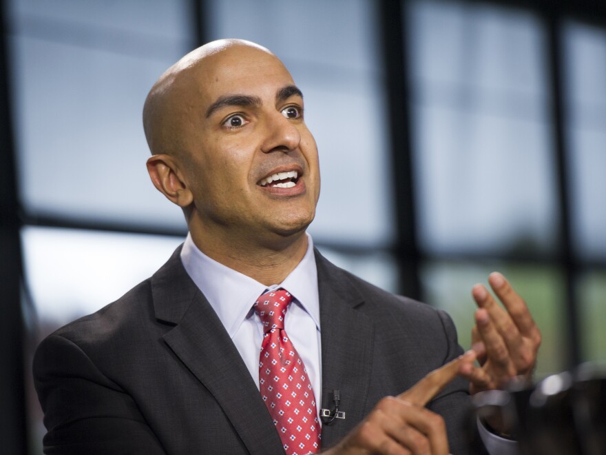 Neel Kashkari, head of the Federal Reserve Bank of Minneapolis, says some U.S. banks are still too big.