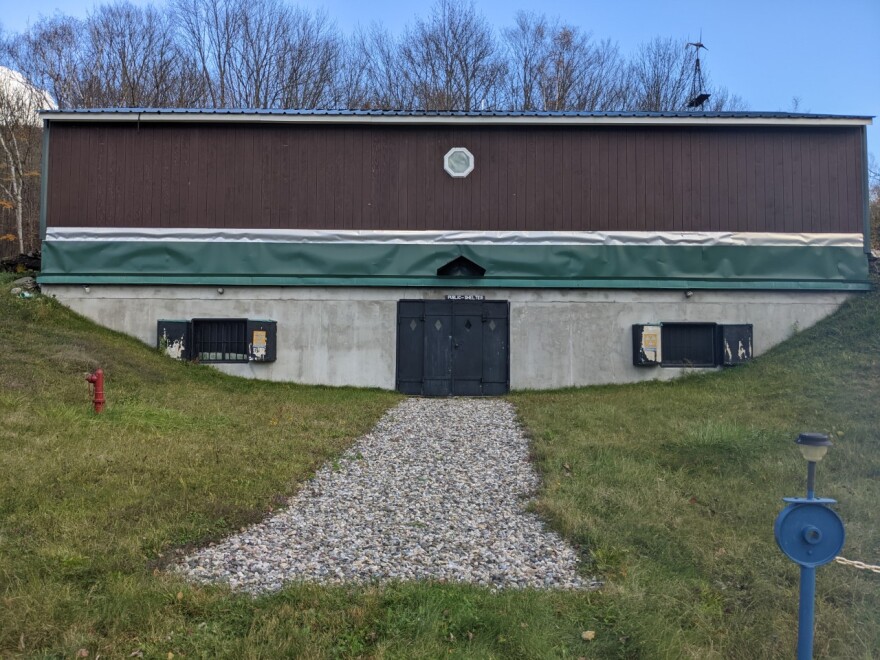 Andre Rambaud's property in Hancock, Massachusetts, also contains a public bomb shelter, big enough to accommodate 100 people.