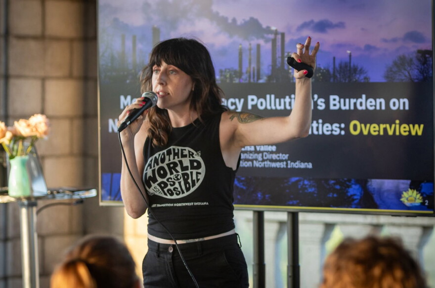 Lisa Vallee is the organizing director for Just Transition Northwest Indiana, a grassroots environmental group.