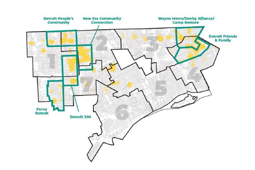 Overview from City of Detroit where the ShotStoppers program is taking place.