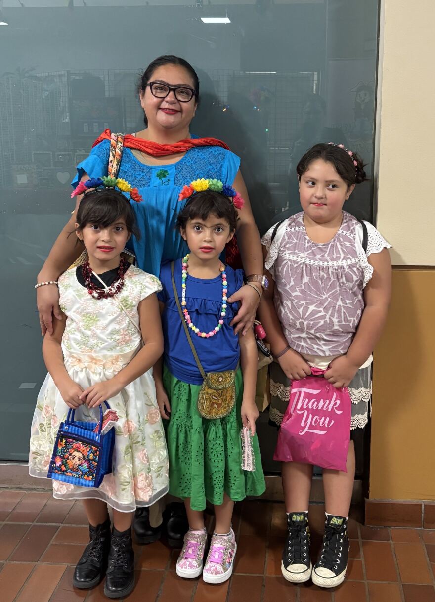 Jessica Gonzalez with her daughters, Cece, Maya and Maggie.
