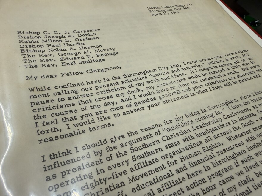 Officials at the Virginia Theological Seminary plan to display the letter at Bishop Payne Library in Alexandria.