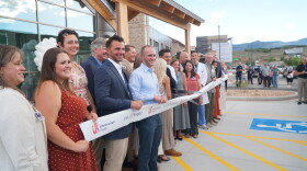 The ribbon cutting ceremony for the Park City Cancer Center, which opened in August.