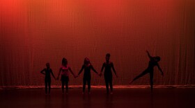 Dancers with Baile Dior Studios get ready to perform their dance to the song 'Desperado' by Rihanna during a rehearsal on Tuesday, May 15, 2018, at Rainier Beach high school in Seattle. 