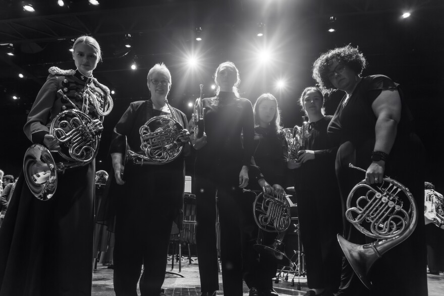Performers of Monarch Brass at the International Women's Brass Conference, Hartford, 2025.