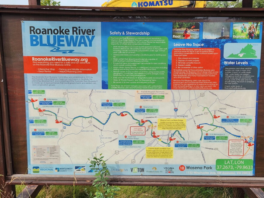 The In-River Park is the latest development in the region's "Blueway" long-term plan.