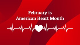 February is American Heart Month. Template for background, banner, card, poster with text inscription. Vector EPS10 illustration