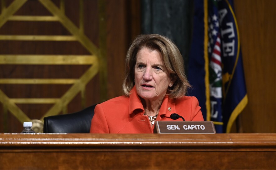 West Virginia's Shelley Moore Capito, who's leading GOP negotiating efforts on infrastructure, is one of the Republican senators set to join President Biden in the Oval Office Thursday.