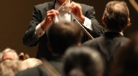 George Zack during one of his final performances conducting the Lexington Philharmonic Orchestra.