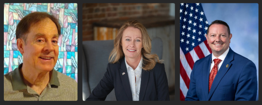 Candidates for the U.S. 7th Congressional District (L-R): Kevin Craig, Missi Hesketh, Congressman Eric Burlison.