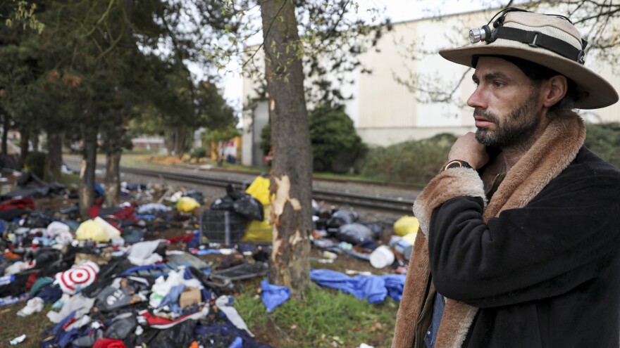 Nathan Rose remembers hearing the vehicle crash into the camp he's staying at, killing several people in Salem, Ore., on Sunday.