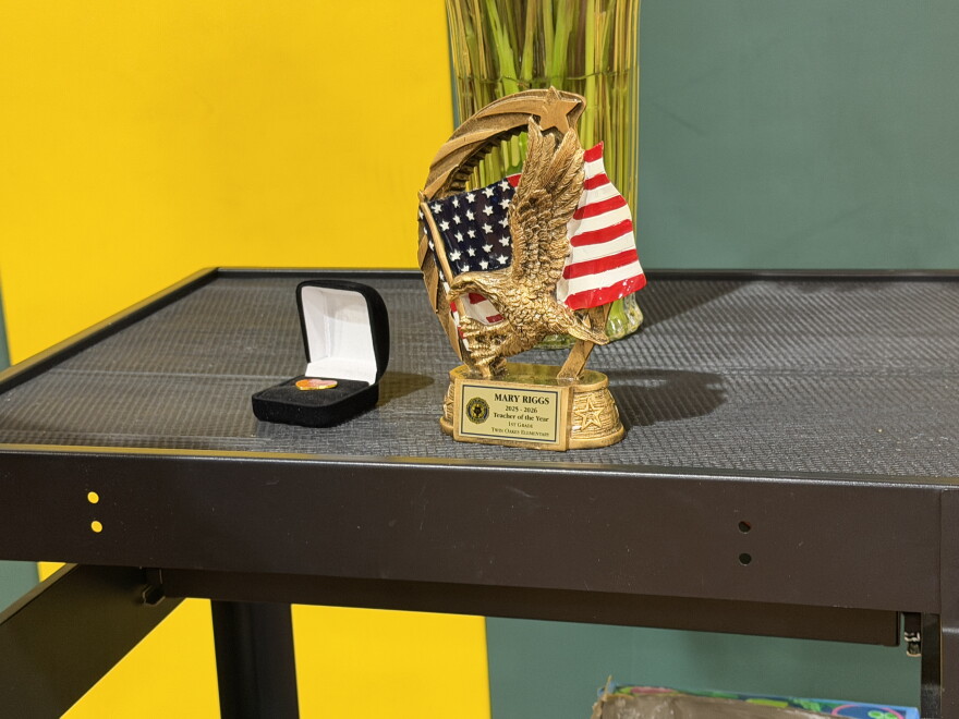The award from the American Legion and Forty & Eight for Mary Riggs, Sept. 30, 2026.