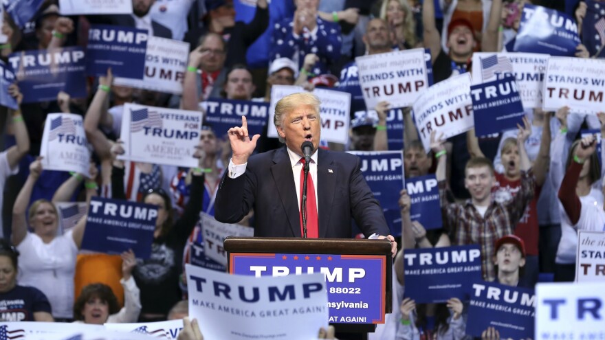 Trump campaigning in Wilkes-Barre, Pa.