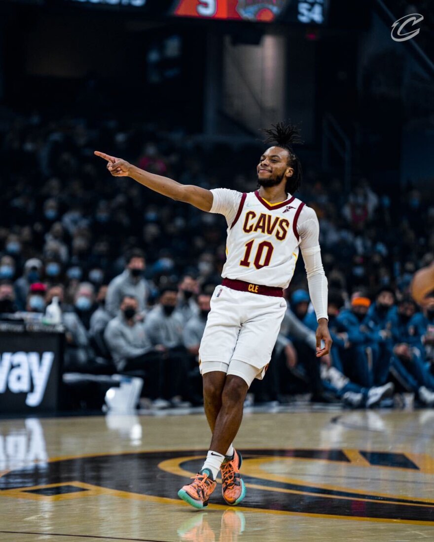 Cavs point guard Darius Garland, 22, is an NBA All-Star in his third year in the league.  