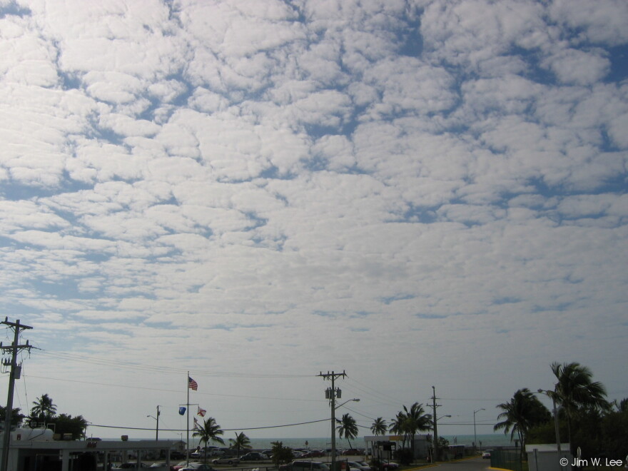 Photo of altocumulus clouds over Florida.