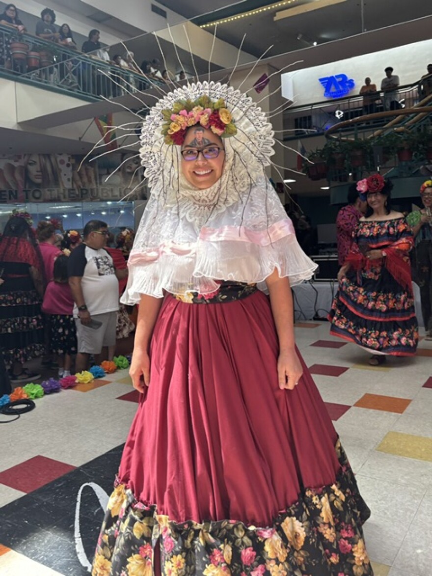 Frida look-alike at Frida Fest on Aug. 15, 2026.