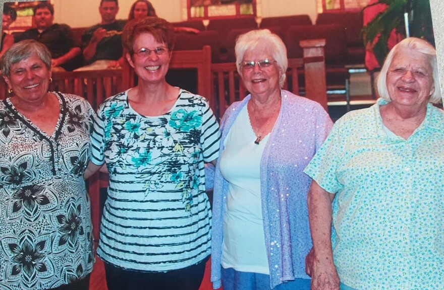 Elaine Carmichael and her sisters