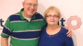 Chris Wienk with Wanda Fischer of WAMC