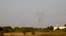 A transmission line in central Oklahoma.