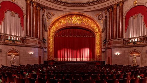 A photo of the inside The Carolina Theatre of Greensboro.