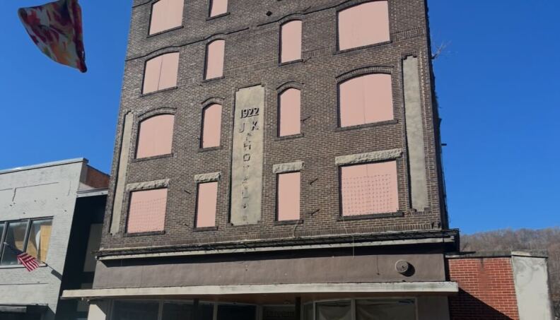 One of Harlan's larger downtown projects is renovating the former Lewallen Hotel to accommodate out-of-town visitors.