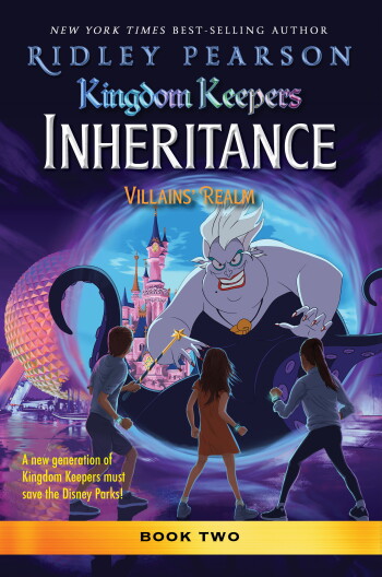 The cover of "Kingdom Keepers Inheritance: : Villains' Realm" by Ridley Pearson.