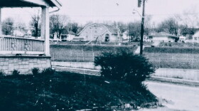 View of Building Trades Park from 611 W. Second St. in 1958