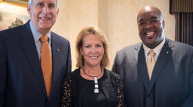 The United Way of Cincinnati is now without Board Chair Julia Poston, center, and CEO Michael Johnson, right.