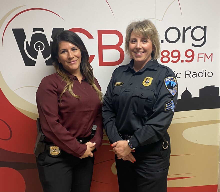 Detective Christina Chavez (left) with Sergeant Amy Dotson of the Peoria Police Department